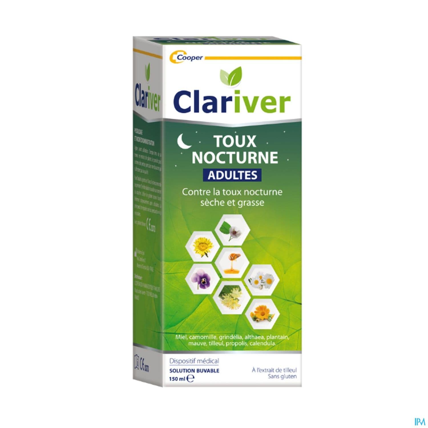Cooper Clariver Toux Nocturne Adulte Sirop 150ml