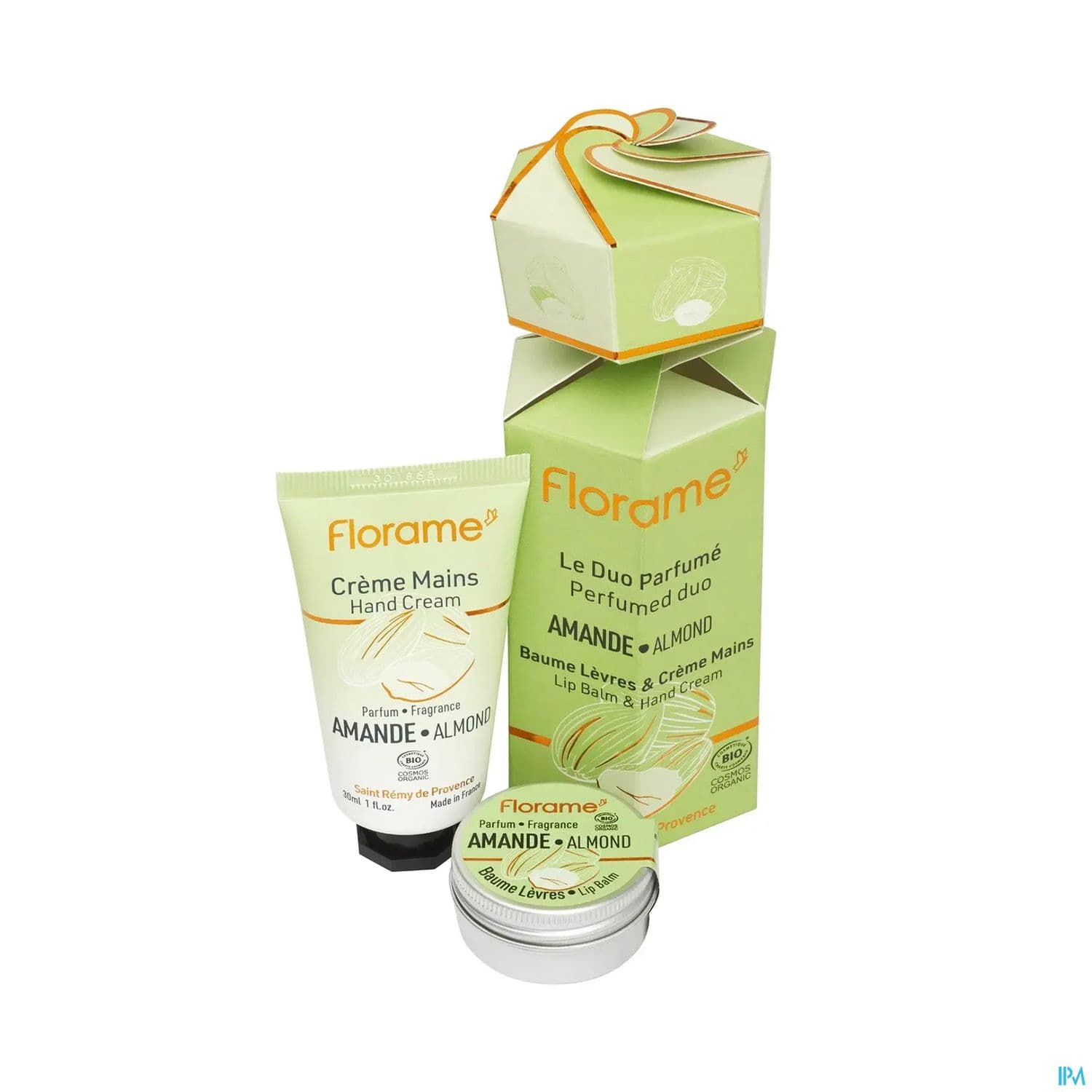 Florame Creme Mains Amande Bio 30ml + Baume Levres Bio 12g — Pharmacie De La Porte d'Ivry
