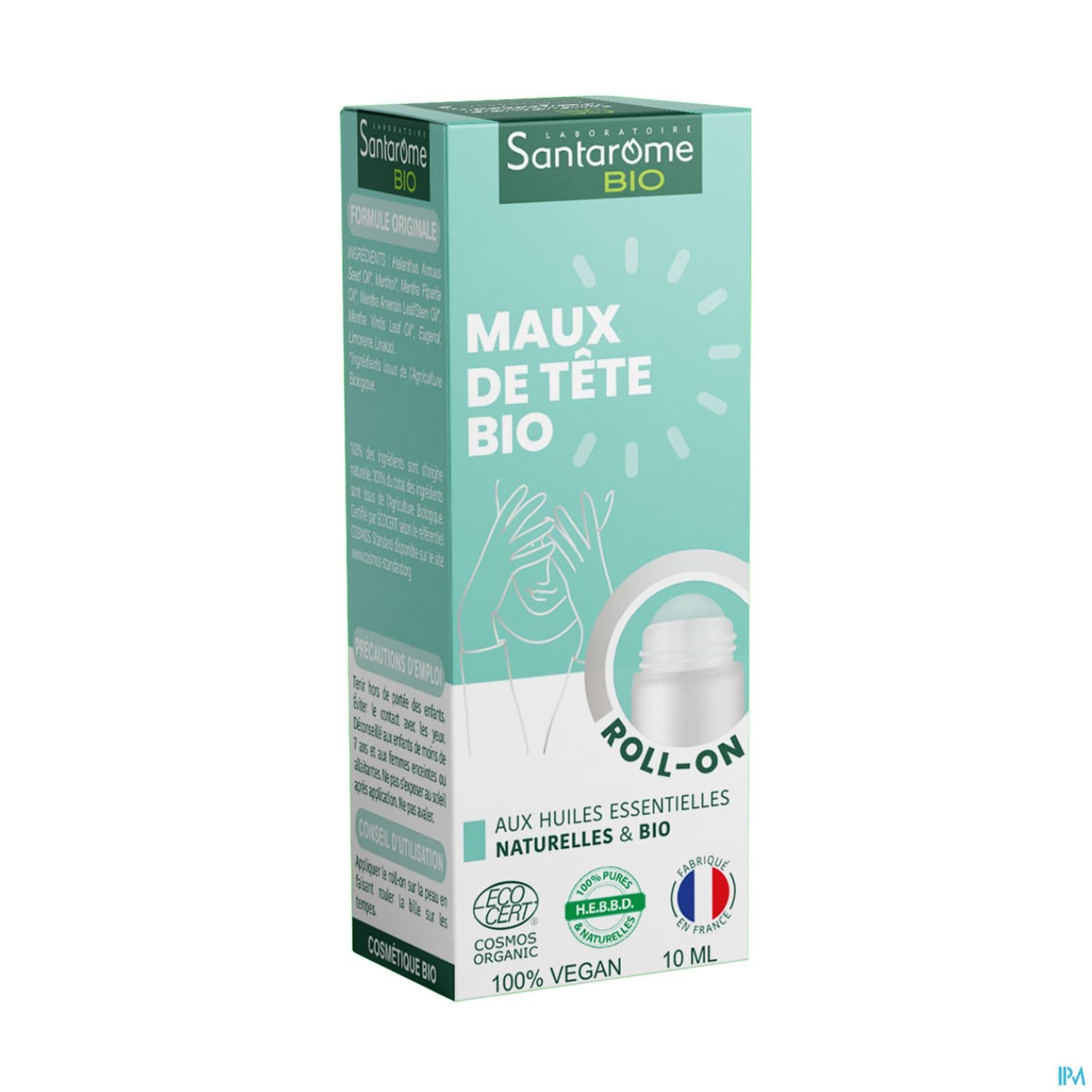 SANTAROME MAUX DE TETE ROLLON 10ML