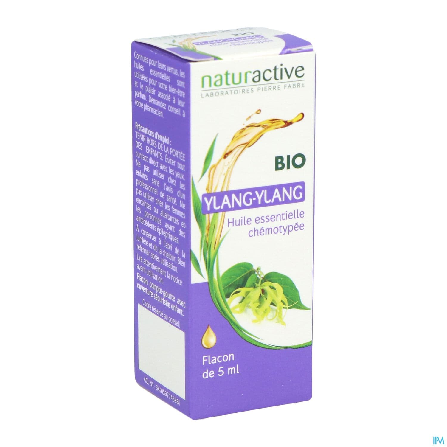 Naturactive Huile Essentielle Bio Ylang Ylang 5ml