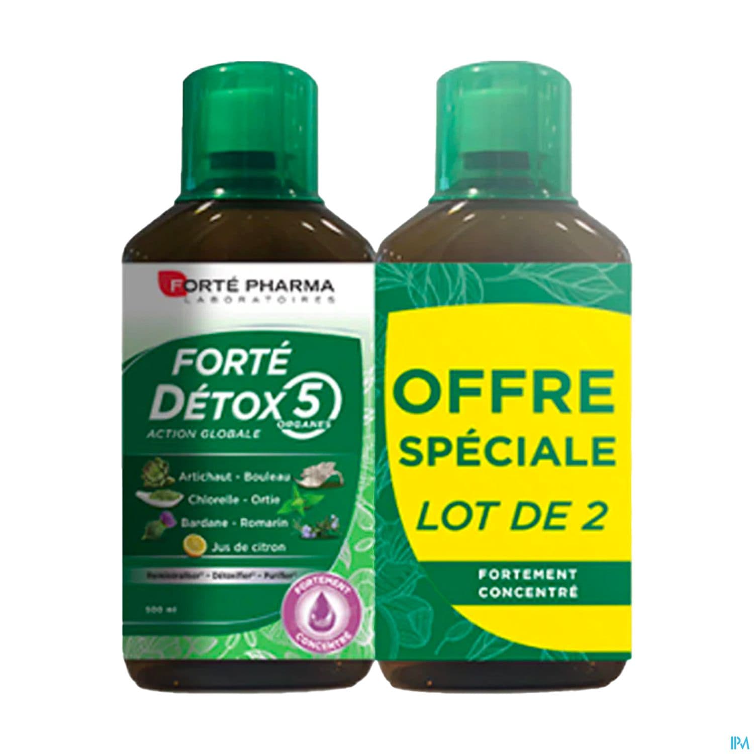 Forte Pharma Forte Detox 5 Organes Solution Buvable 500ml X2
