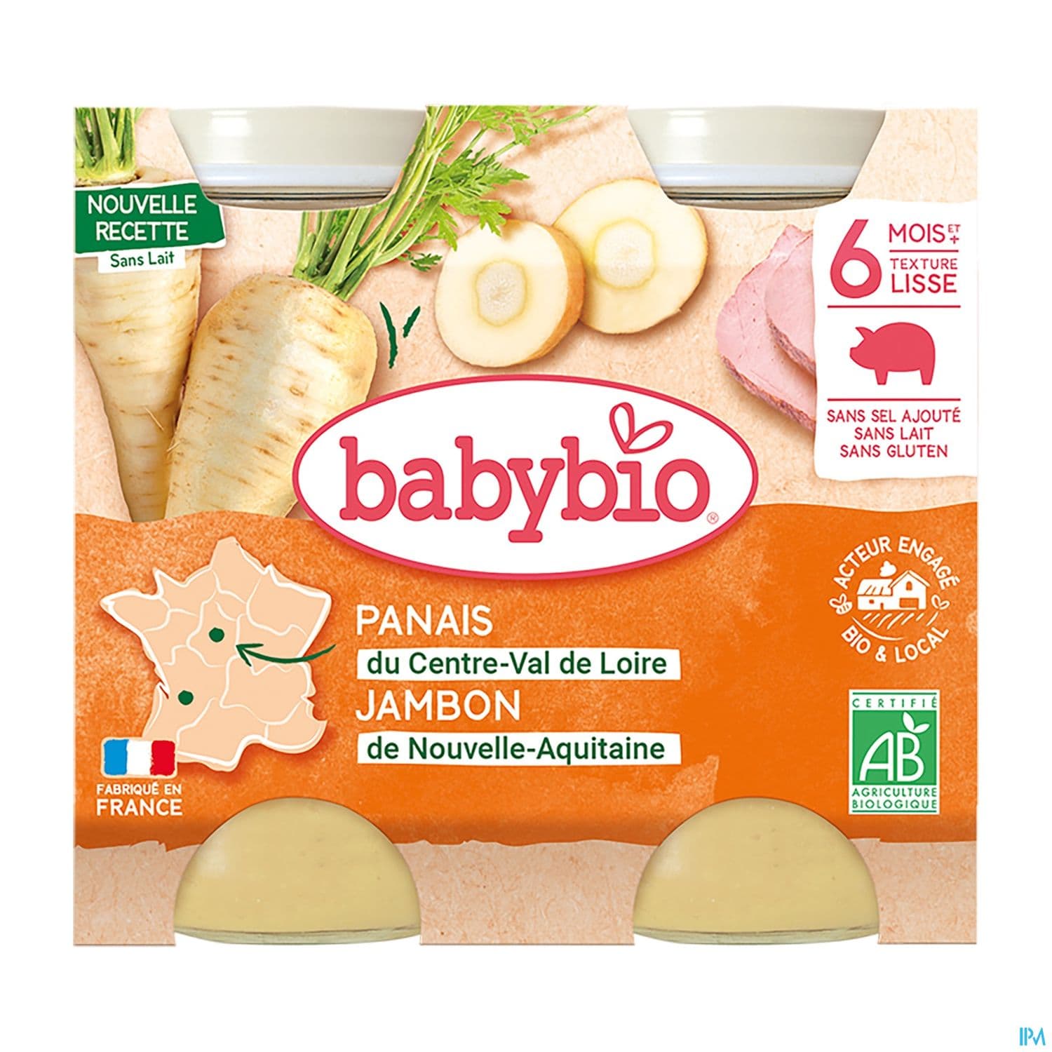 BABYBIO MENU PANAIS/JAMB 2X200G — Pharmacie Pessac Arago