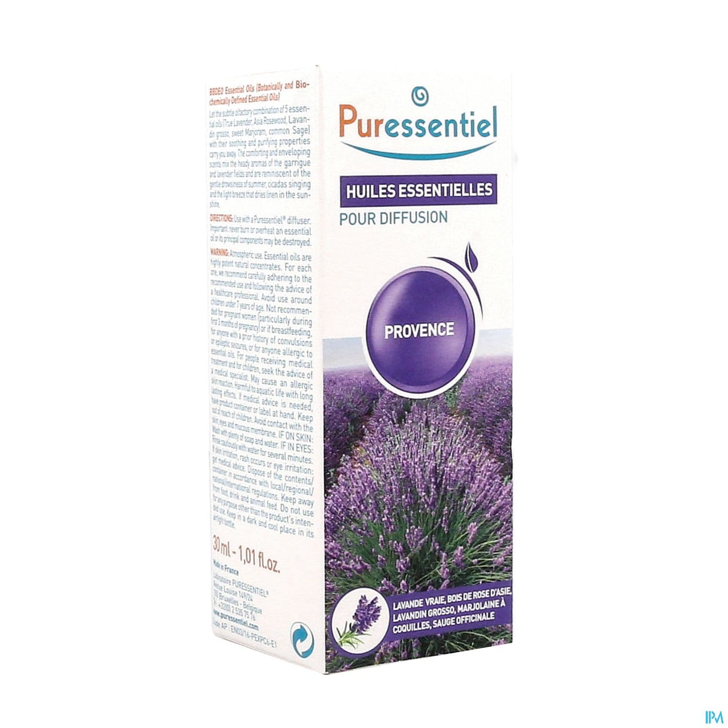 Puressentiel Diffuse Provence Huile Essentielle Pour Diffusion 30ml