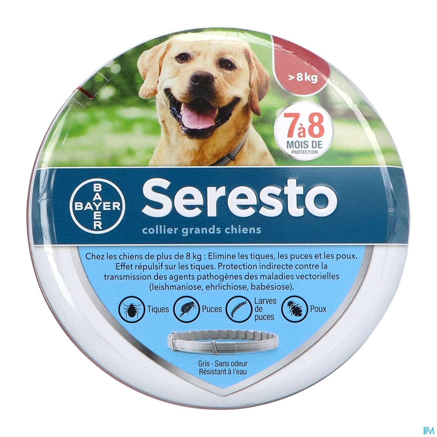 Elanco Seresto Collier Puces Tiques Grand Chien +8kg X1