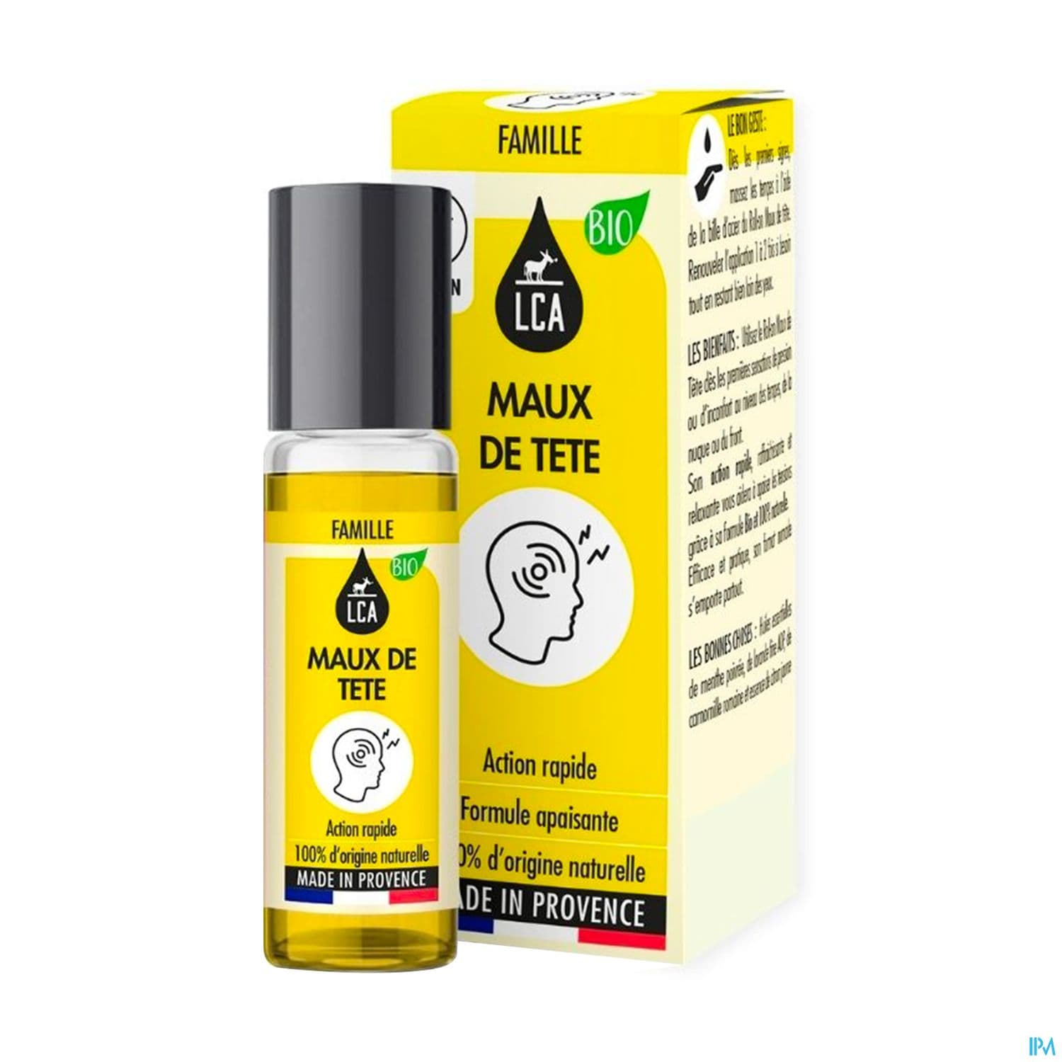 LCA ROLL-ON MAUX DE TETE 10ML — Pharmacie Herboristerie Petit