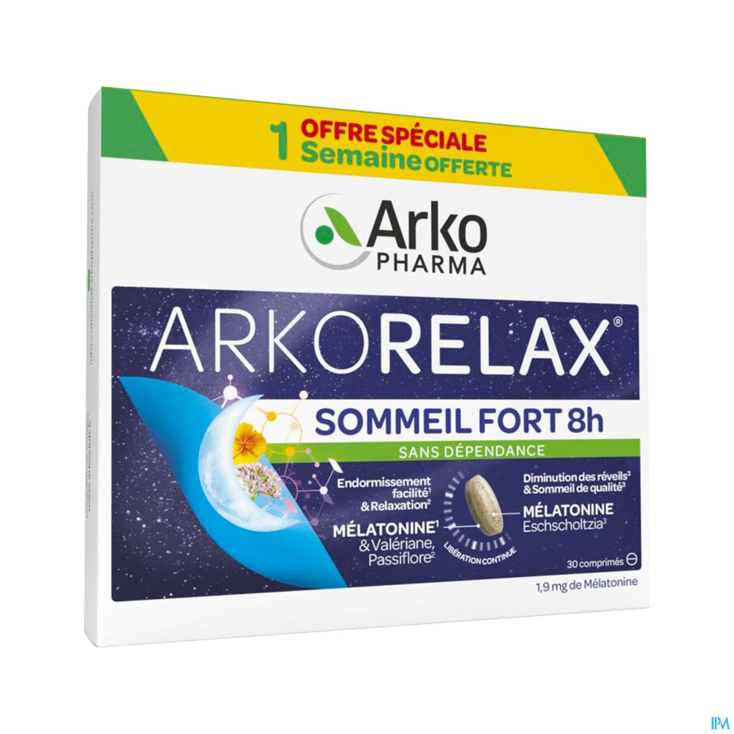 Arkopharma Arkorelax Sommeil Fort 8h Xl Comprime 30