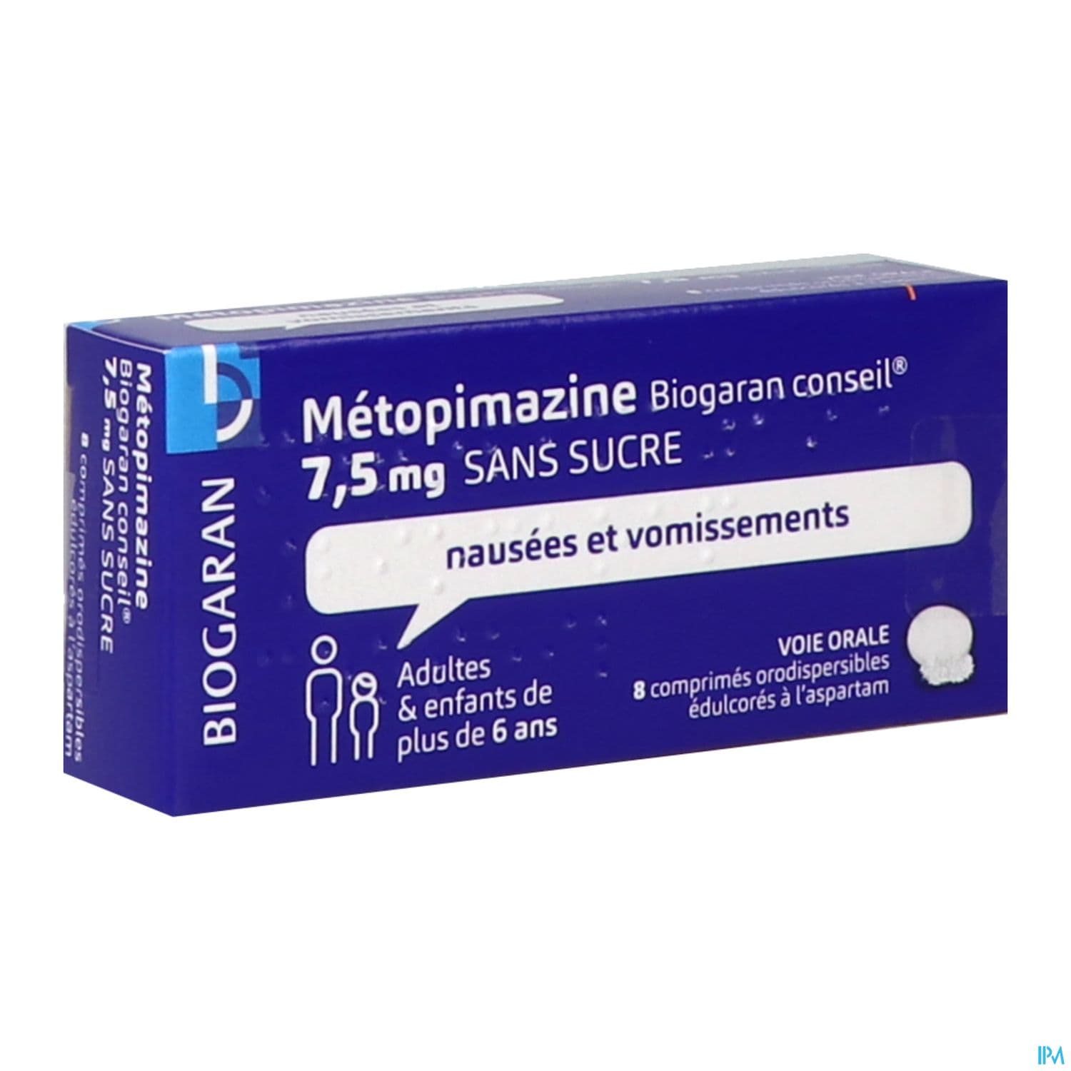 METOPIMAZINE 7,5MG BGR CS CP ORO 8