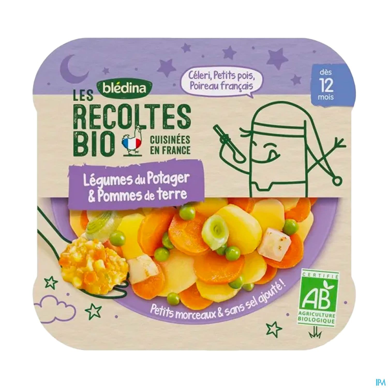 Bledina Les Recoltes Bio Legumes Potager Pommes De Terre 230g