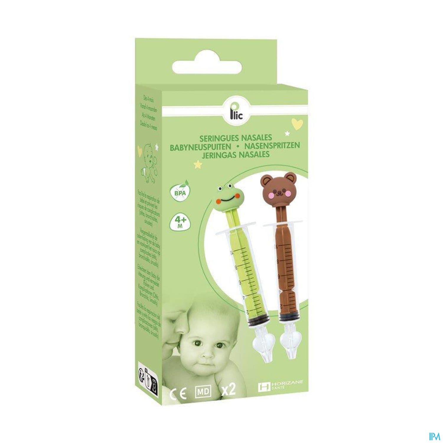 Plic Care Seringue Nasale Ours Grenouille Reutilisable X2