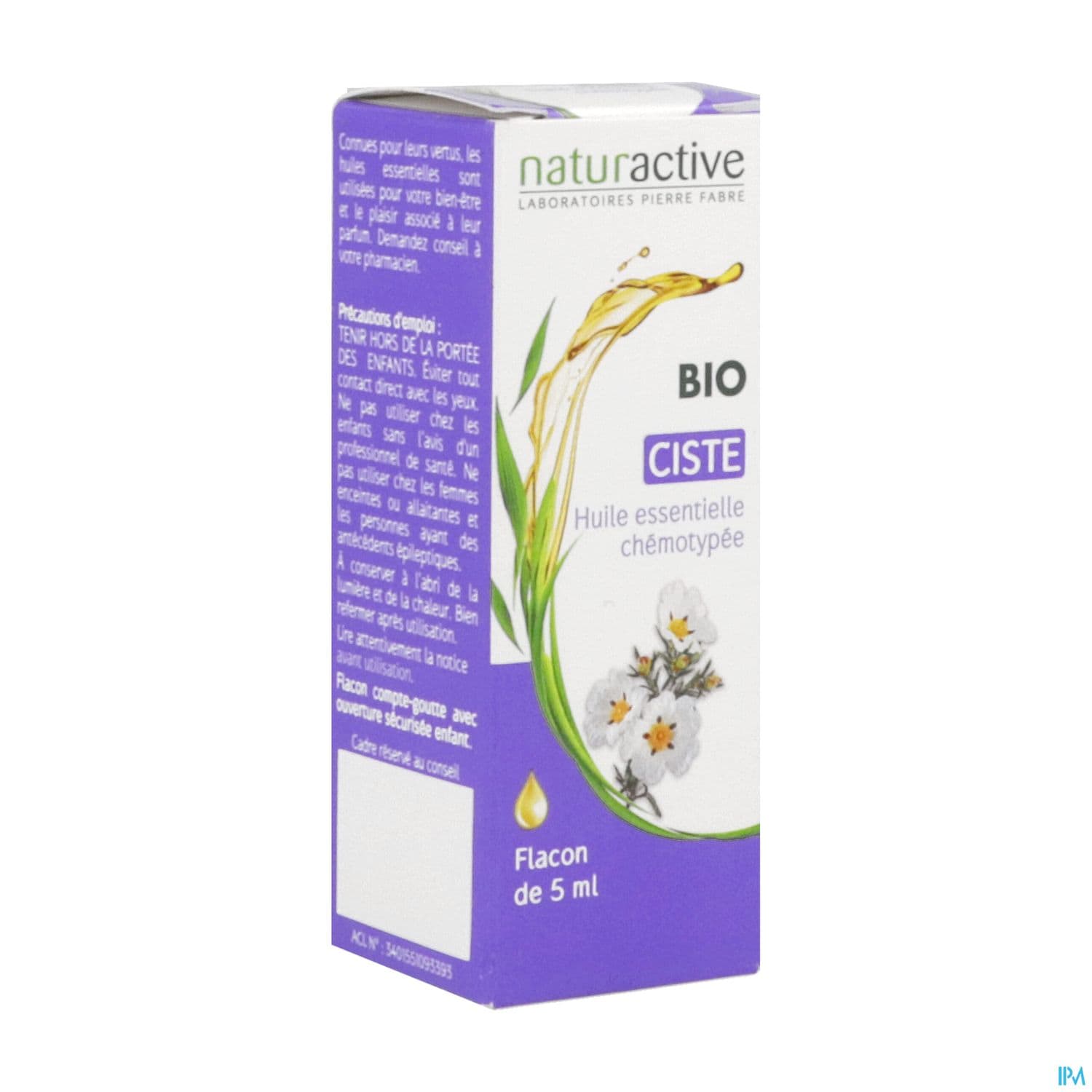 Naturactive Huile Essentielle Bio Ciste 5ml