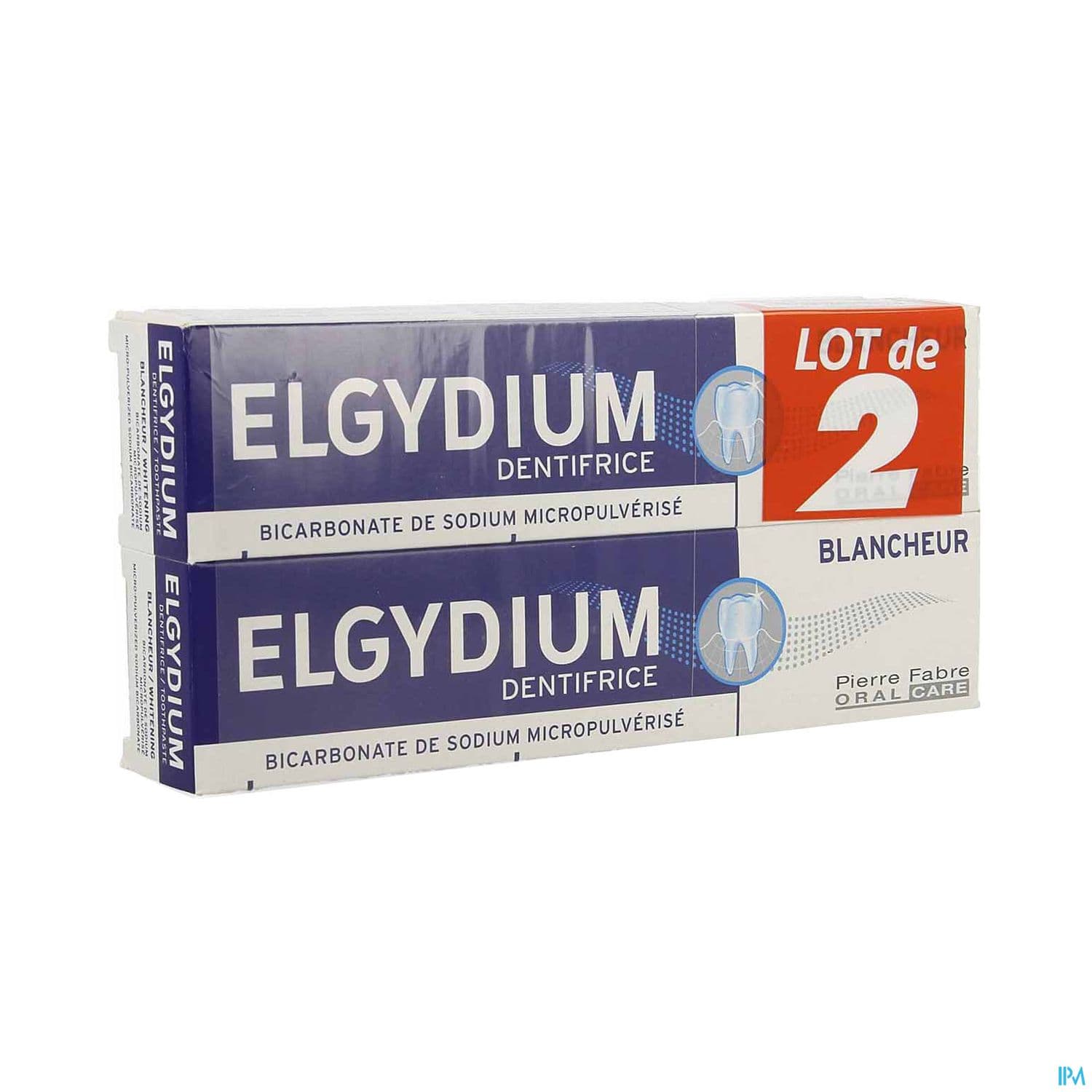 ELGYDIUM DENT BLANCHEUR 75ML X2