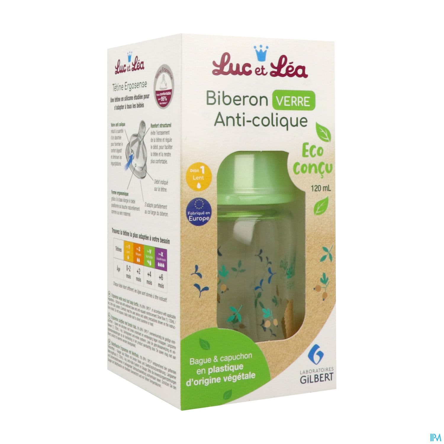 Luc Et Lea Biberon Verre 120ml