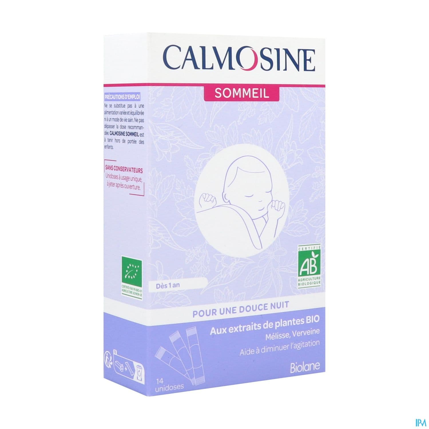 CALMOSINE SOMMEIL DOSETTES 14