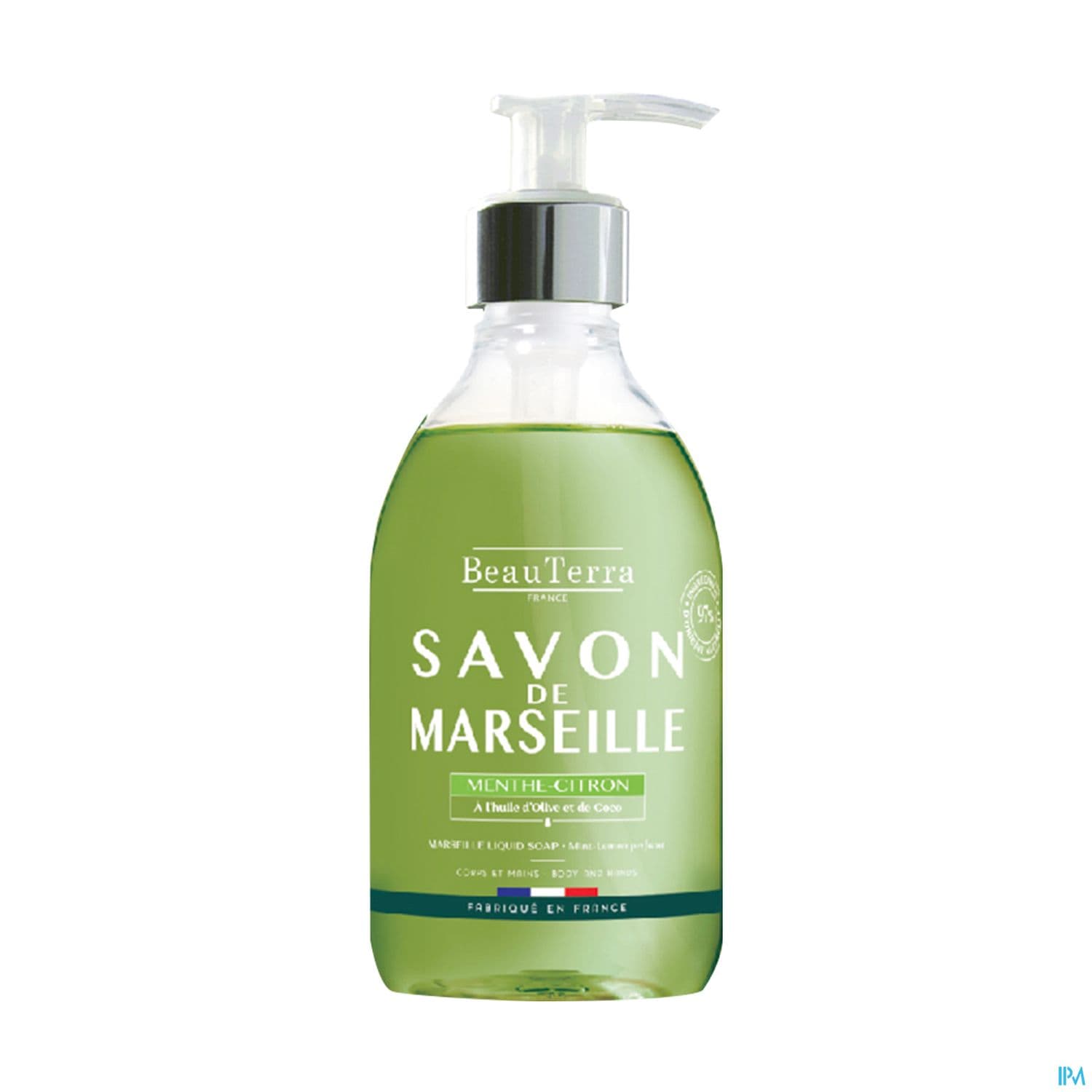 Beauterra Savon Liquide De Marseille Menthe Citron 300ml