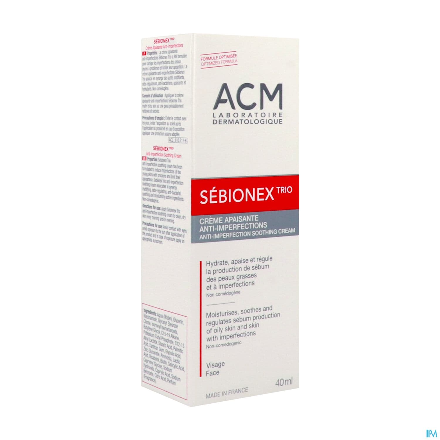 SEBIONEX TRIO CR APAISANTE 40ML