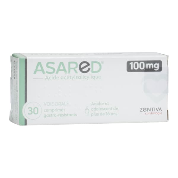 ASARED 100 mg. comprime gastro resistant. boite de 90 — Pharmacie Principale de Malakoff