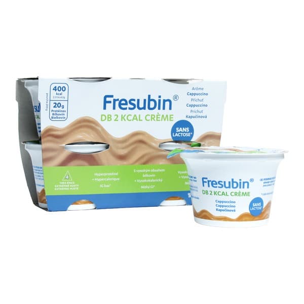 FRESUBIN DB 2kcal creme. Cappuccino. pack de 4 pots de 200g — Pharmacie centrale de Villeparisis