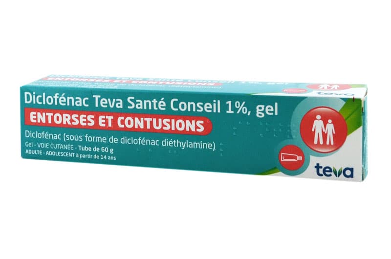 DICLOFENAC 1% TEVA CONS GEL TUB60G — Pharmacie Des Passages - Boulogne-Billancourt