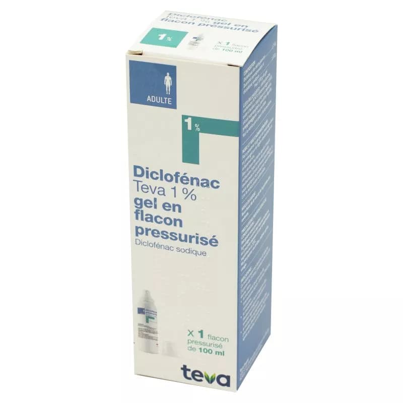 DICLOFENAC 1% TEVA CON GEL TUB100G — Pharmacie Oceane