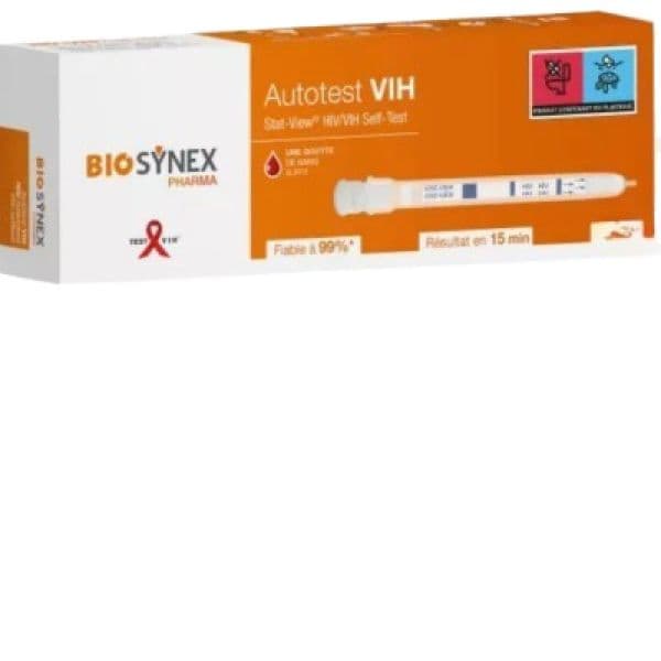 BIOSYNEX AUTOTEST VIH STAT-VIEW X1 — Pharmacie Capucins Pharma