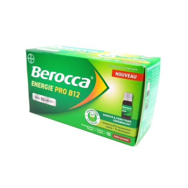 BEROCCA ENERGIE PRO B12 10X10ML — Pharmacie Lyon Grand Trou