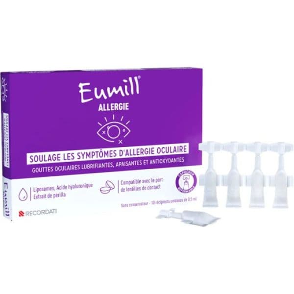 EUMILL GTT OCUL ALLERG UNID 0,5X10 — Pharmacie Du Centre Apothical
