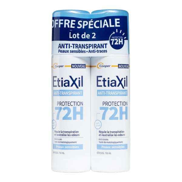 ETIAXIL AT PRO 72H AERO 150ML X2 — Pharmacie Tasseel
