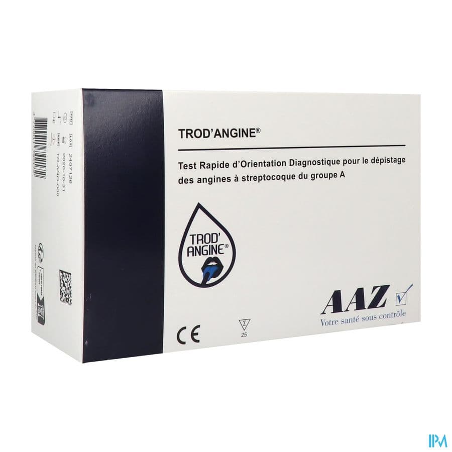 TROD'ANGINE AAZ LAB BANDELETTE 25 — Grande Pharmacie des Halles Pharma