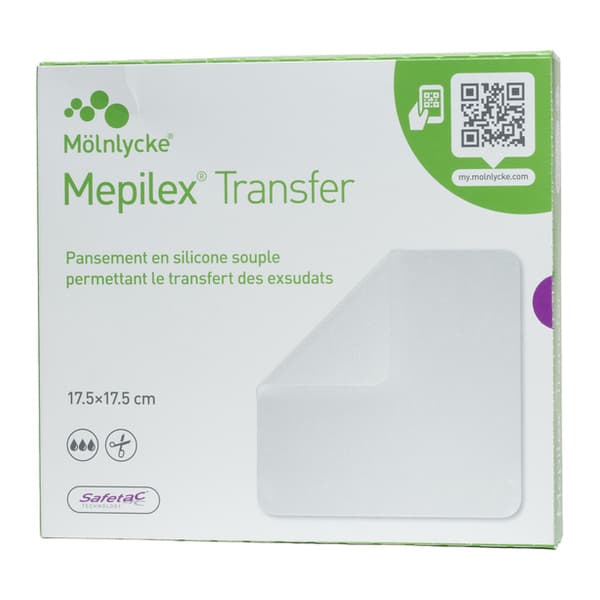 MEPILEX TRANSFER PANSEMENT 7.5 CM X 8.5 CM BT10 — Pharmacie Riviera