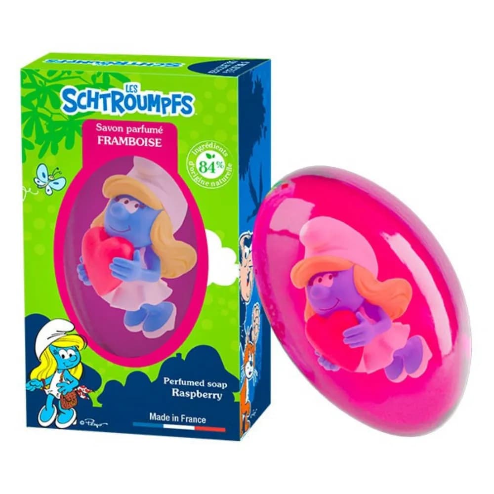 COMP BAIN SAV SCHTROUMPF ROSE — Pharmacie Rive Droite - Versailles