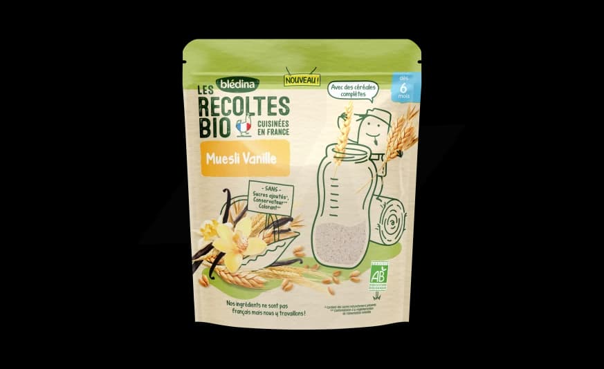 BLEDINA REC BIO CER MUESLI VAN200G — Pharmacie du Parc - Neuilly-sur-Seine