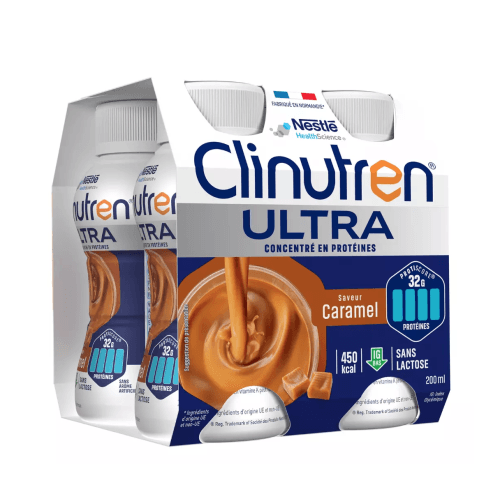 CLINUTREN ULTRA. DADFMS. saveur caramel. 200 ml x 4 — Pharmacie Pharmagreen Boucicaut