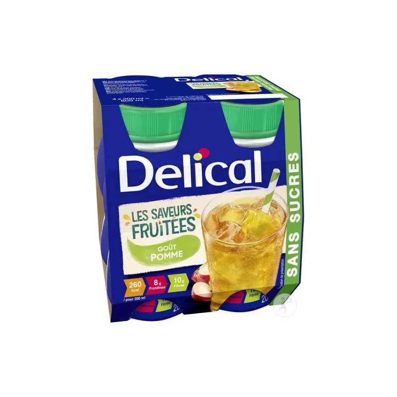 DELICAL BOIS FRUITE SS POMME 200X4 — Pharmacie Pharmavance Richard Lenoir