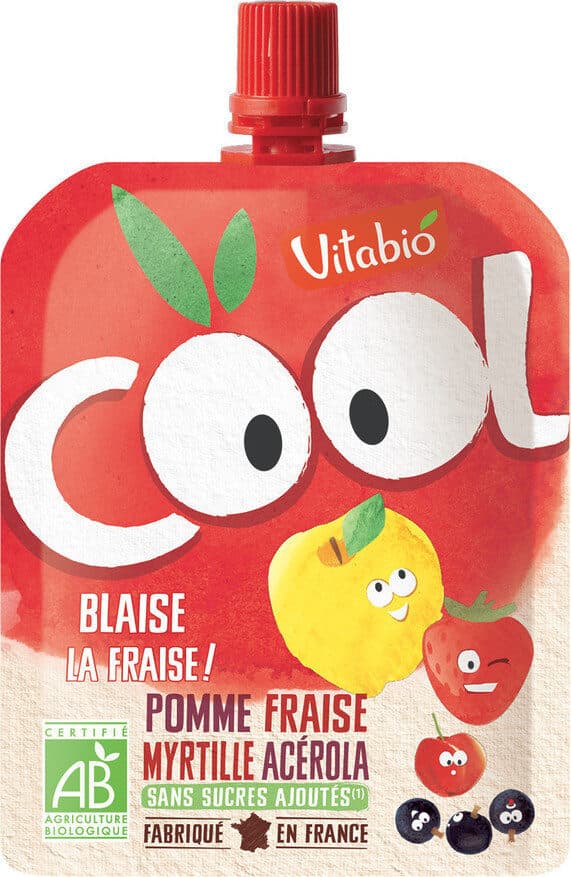 Cool Vitabio Fruits Pomme Frais Myr Gourde 90g