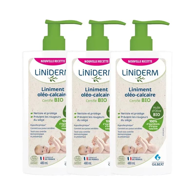 LINIDERM LINIM OLEO-CALC BIO 480X3 — Grande Pharmacie du Centre - Ambarès
