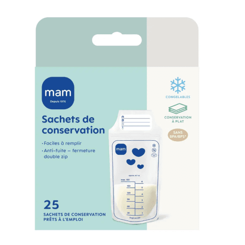 MAM SACHET CONSERVATION 180MLX25 — Pharmacie Tasseel