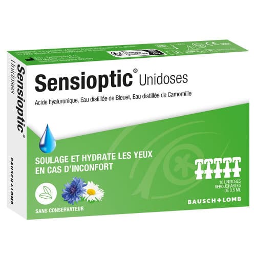 SENSIOPTIC UNIDOSES 10X0,5ML — Pharmacie Tocaven - Bordeaux