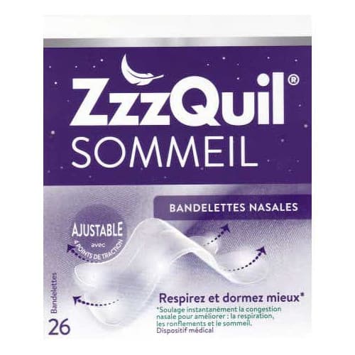 ZZZQUIL SOMMEIL BANDELET NASALE 26 — Pharmacie Dall'oglio Poillevey