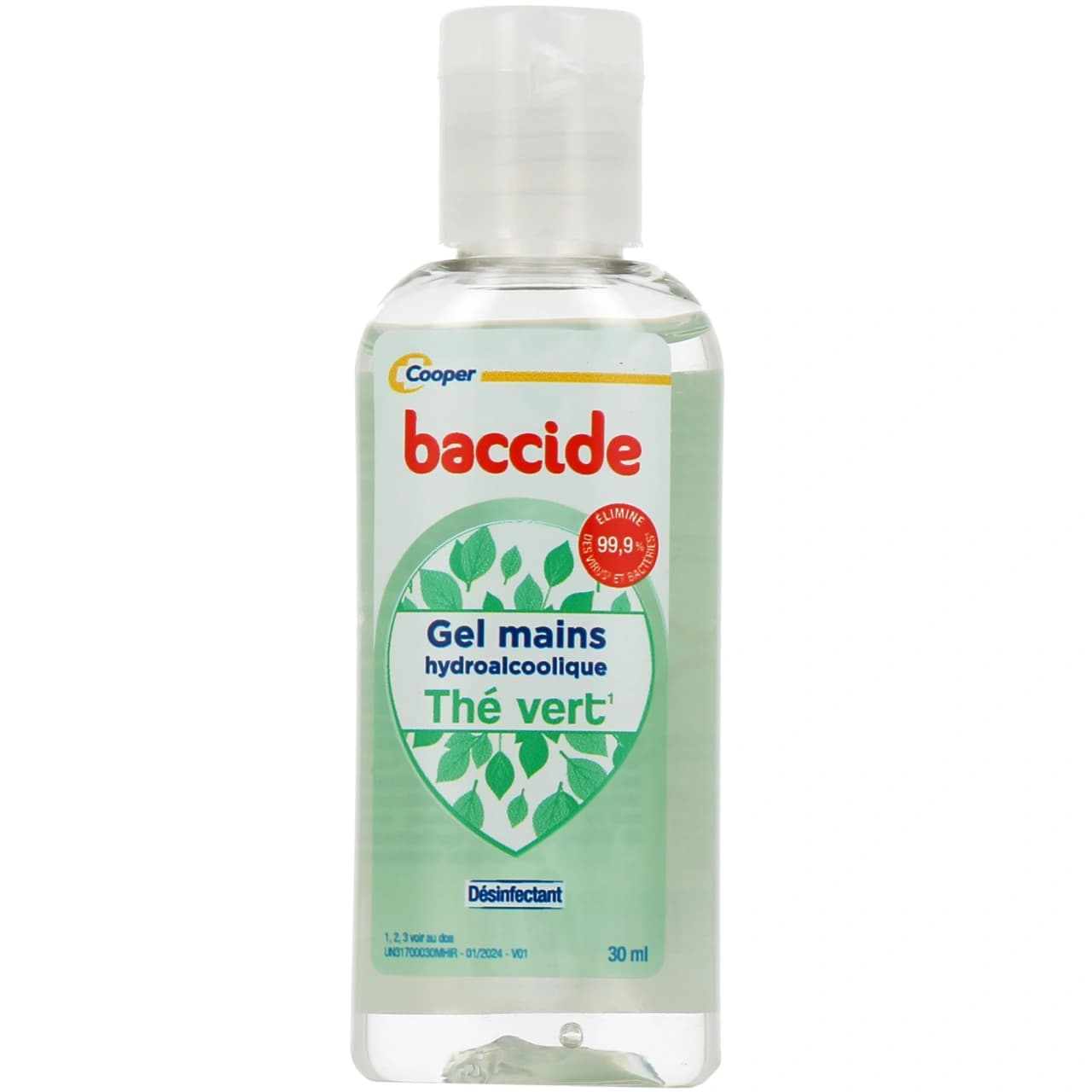 BACCIDE GEL MAIN S/RINC THE V 30ML — pharmacie onehealth