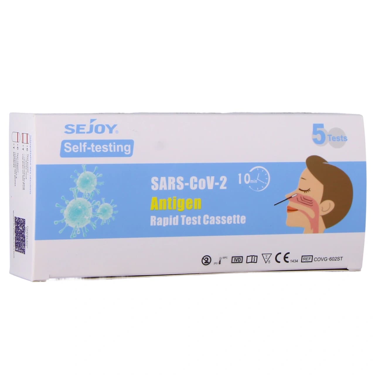 SEJOY AUTOTEST SARS COV2 AG X5 — Pharmacie Tocaven - Bordeaux