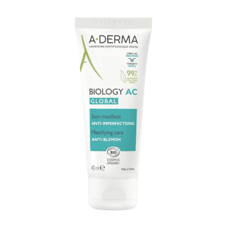 A Derma Biology Ac Global Soin Matifiant Antiimperfections 40ml + Gel Moussant 25ml Offert
