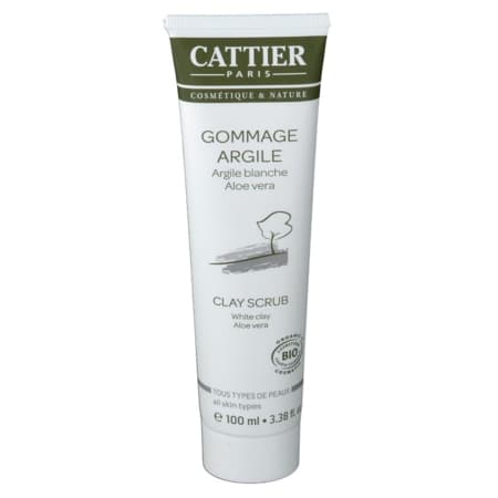 CATTIER GOMMAGE ARGIL BL/ALOE100ML