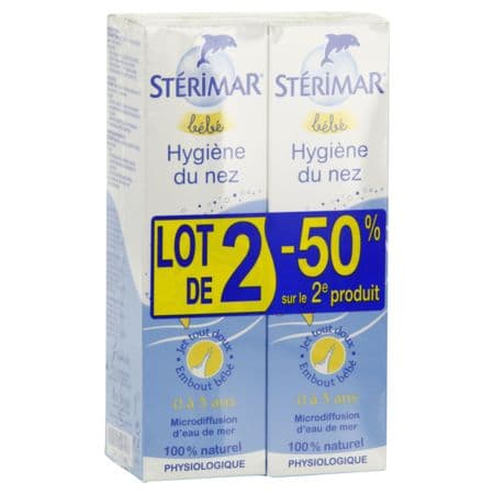STERIMAR BEBE HYGIENE NEZ 100MLX2