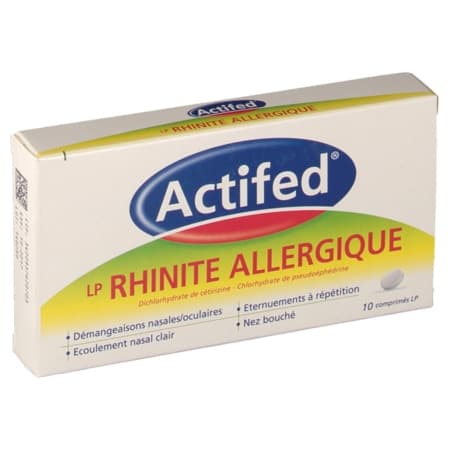 ACTIFEDDUO LP RHINITE ALLERG CPR10 — Grande Pharmacie de Grenelle