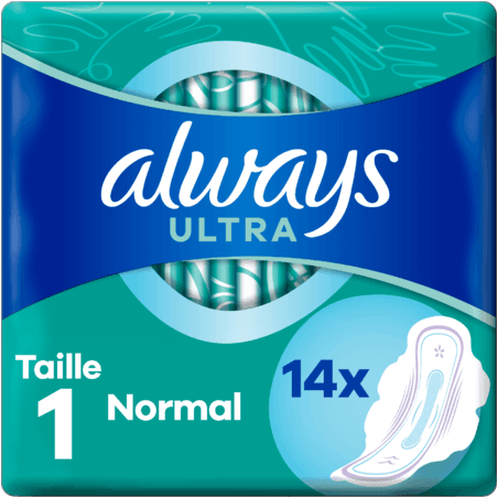 ALWAYS ULTRA Serv périod norm Paq/14 — Pharmacie centrale de Villeparisis