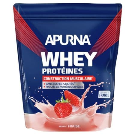 APURNA WHEY PROT PDR FRAISE DOYPACK/750G — Pharmacie Fellous