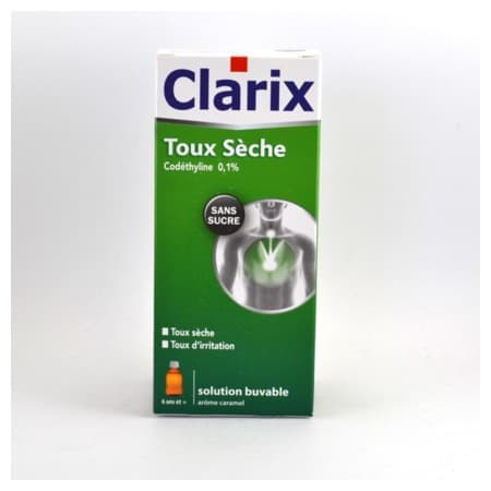 CLARIX SIR TOUX SEC SS FL250ML — Pharmacie porte de la villette