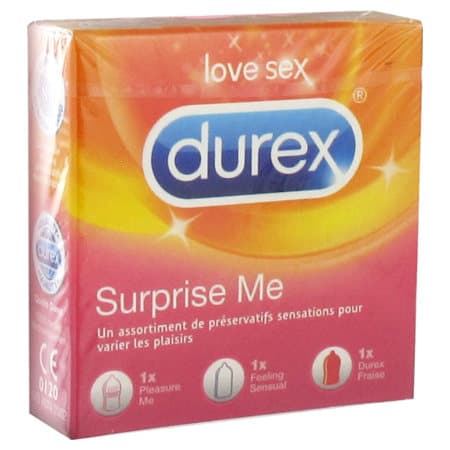 Durex Surprise Me Preservatif 3 — Grande Pharmacie des Halles Pharma