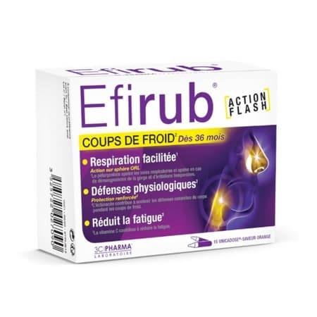 3C PHARMA EFIRUB UNICADOSE 15 — Pharmacie de l’Arc