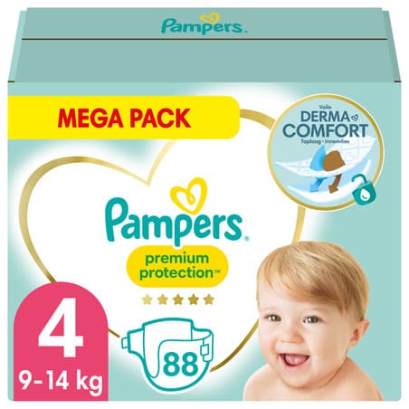 COUCH PAMPERS PREMIUM PROT T4 X88 — Pharmacie Européenne 24/24 de la place de clichy